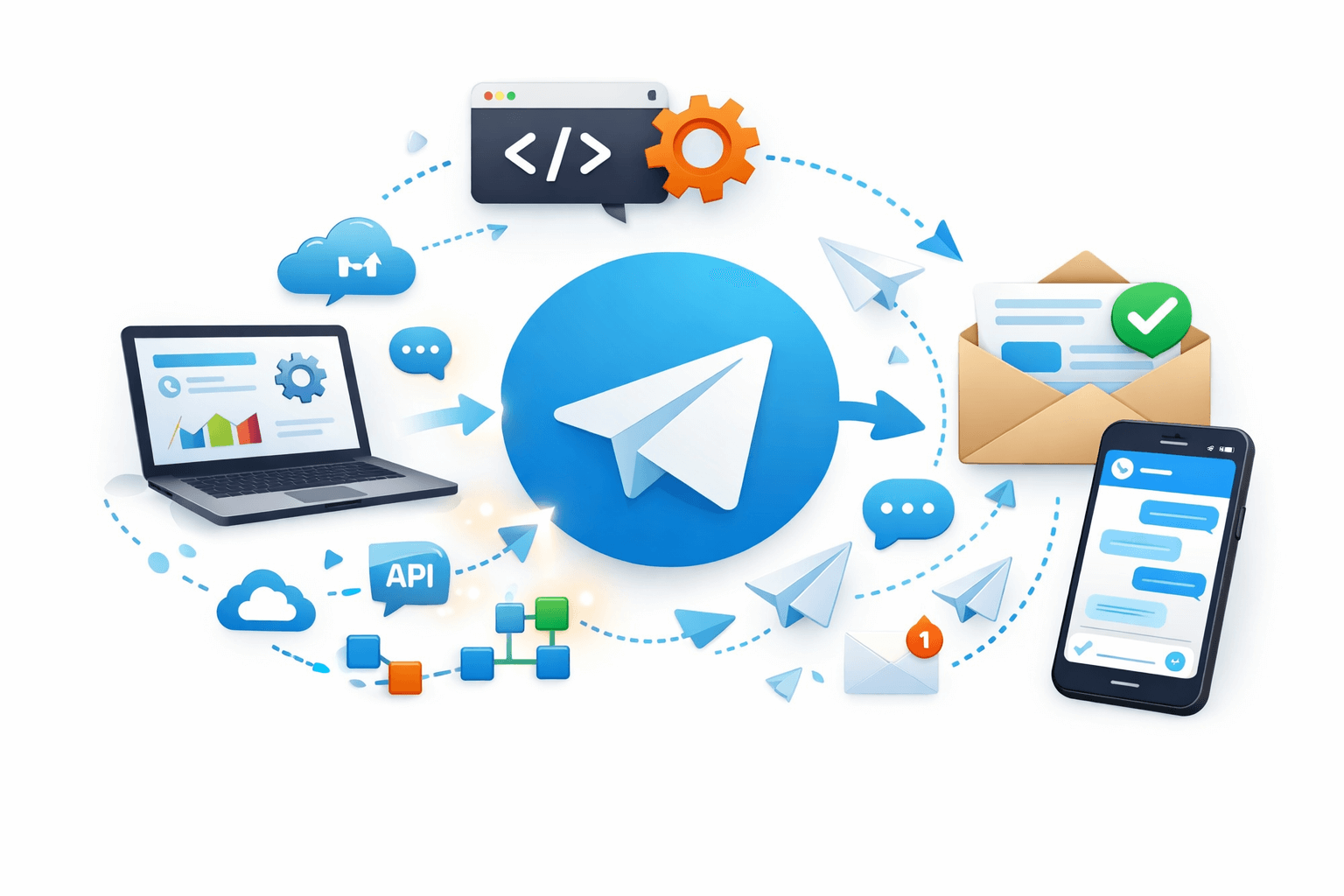 image that represents telegram integration